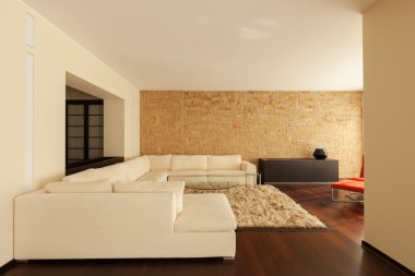 Bir şekilde döşenmiş ev tasarım, oturma odası