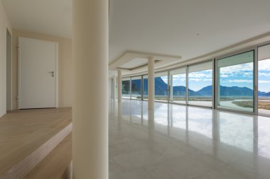 modern bir çatı katı boş oda
