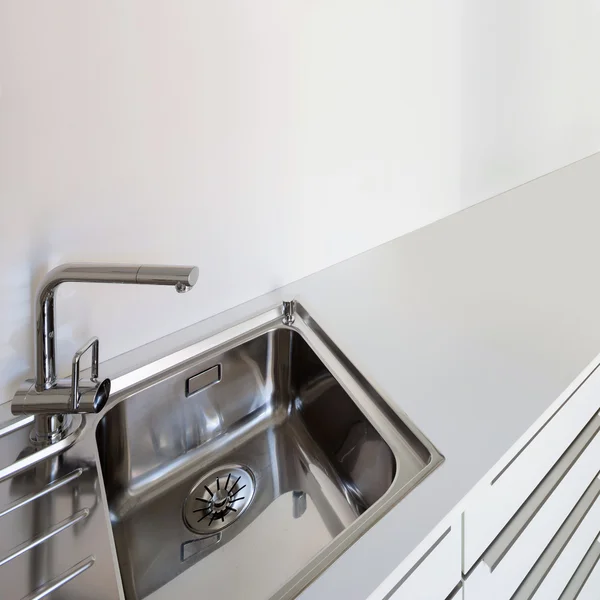 Sink of a domestic kitchen Stock Photo