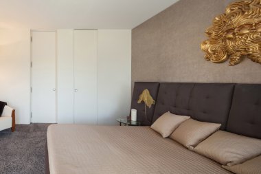 konforlu yatak odası iç