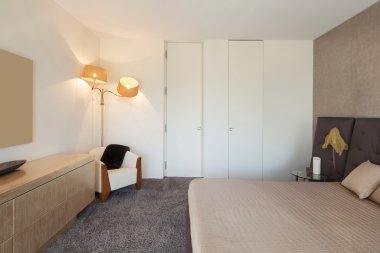 konforlu yatak odası iç