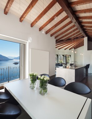 İç mekanlar, yemek masası modern tasarım