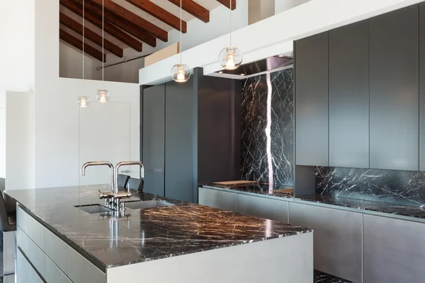 Modern kitchen Interior of a loft — Stock Photo, Image