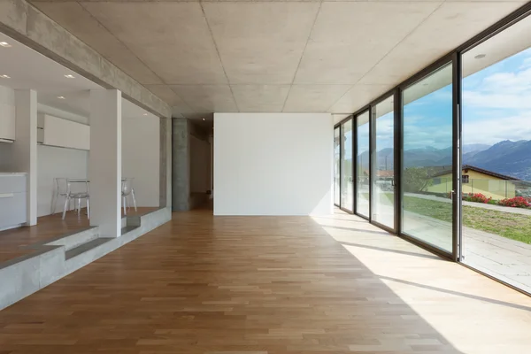 Cuisine moderne d'appartement en béton — Photo