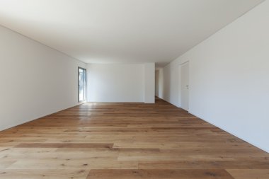 İç mekan, salon parke zemin ile 