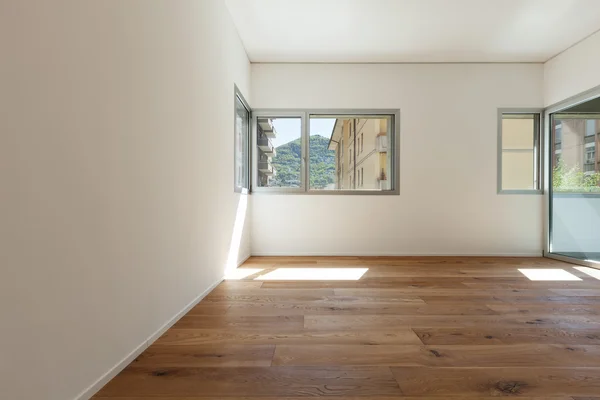 Interior, quarto com piso em parquet — Fotografia de Stock