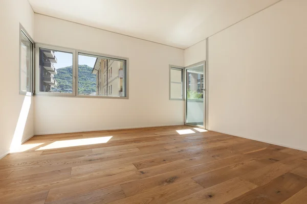 Interior, quarto com piso em parquet — Fotografia de Stock