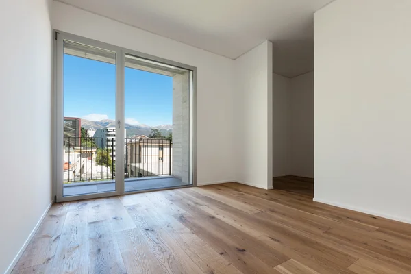 Interior, quarto com piso em parquet — Fotografia de Stock