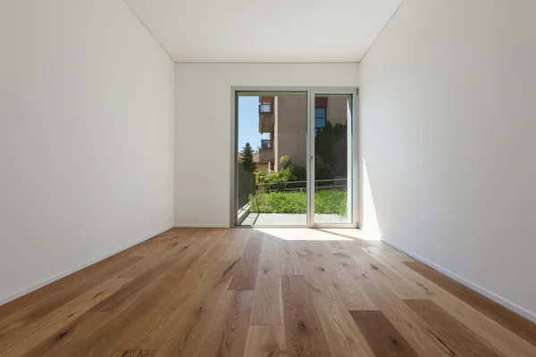 Interior, quarto com piso em parquet — Fotografia de Stock