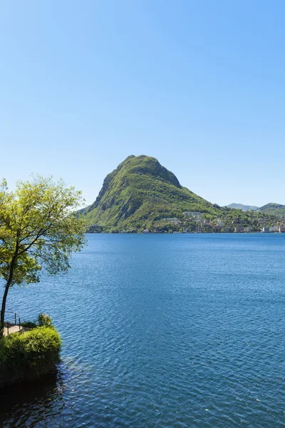 Lago Lugano, Suiza — Foto de Stock