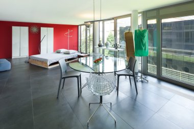 Bir stüdyo daire iç