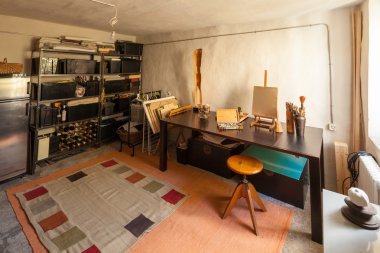 Bir şekilde döşenmiş ev vintage, stüdyo