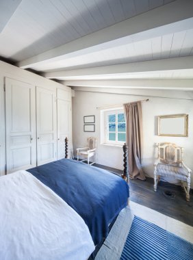 Bir şekilde döşenmiş ev vintage, bedrom