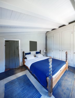 Bir şekilde döşenmiş ev vintage, bedrom