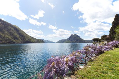 Görünümü Lugano Gölü