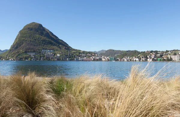 Vista sul lago di Lugano — Foto Stock