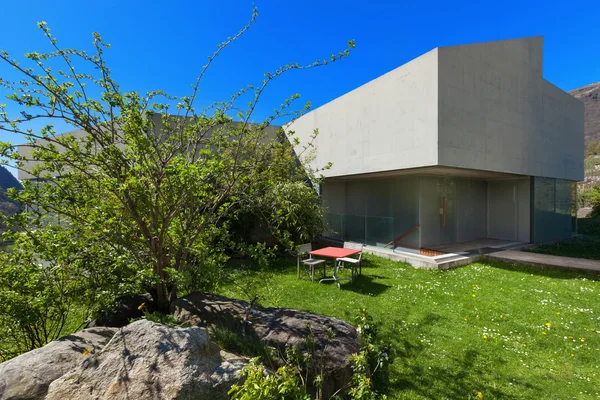 Modern ontwerp, betonnen huis — Stockfoto
