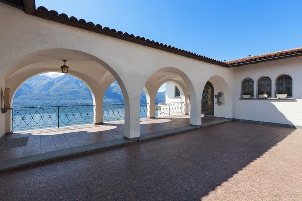 Porch of a villa, outdoors — Stock Photo, Image