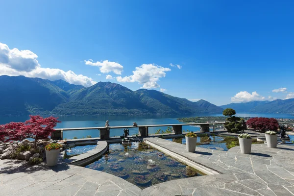 Terrasse einer Villa — Stockfoto