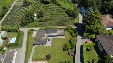 Yerleşim alanı, üstten görünüm