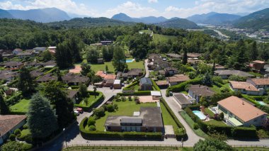 Bir yerleşim bölgesinin havadan görüntüsü