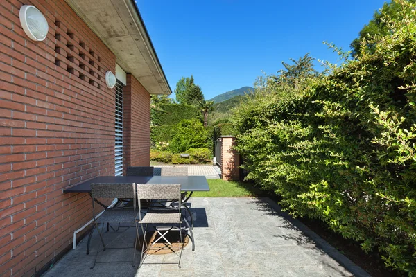 Patio of a modern house — Stock Photo, Image