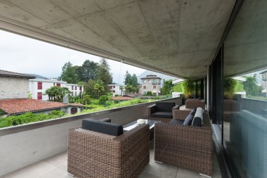 Modern balkon görünümü