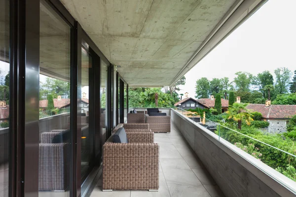 View of a modern balcony — Stock Photo, Image