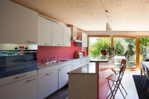 Interieur, moderne keuken — Stockfoto