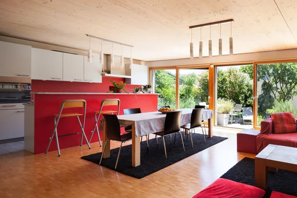 Interior of an eco house — Stock Photo, Image