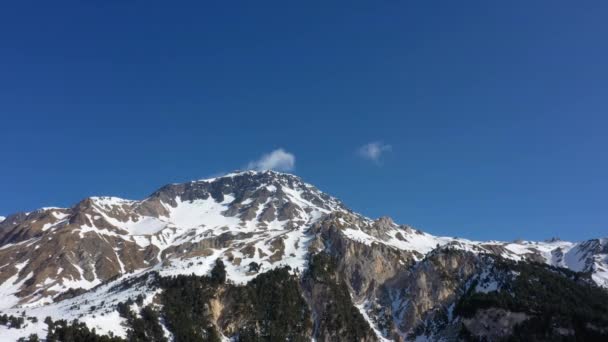 Panorama Mit Viel Schnee Auf Lukmanier Tessin Den Schweizer Alpen — Stockvideo