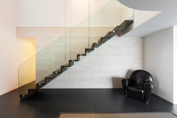 Modern villa, lépcső — Stock Fotó