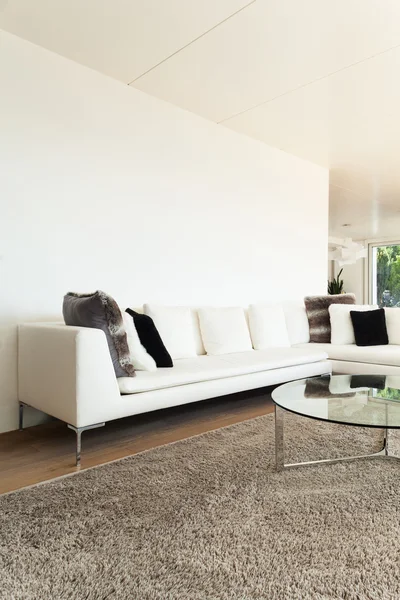 Modern house, living room — Stock Photo, Image