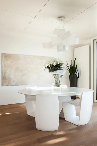 Modern house, dining room Stock Photo