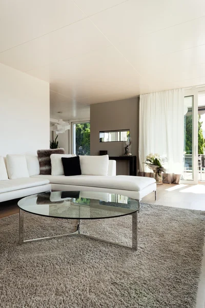Modern house, living room Stock Image