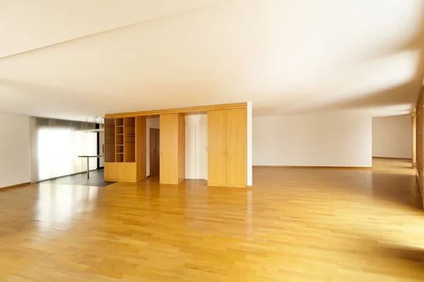 Interior com pisos de madeira — Fotografia de Stock