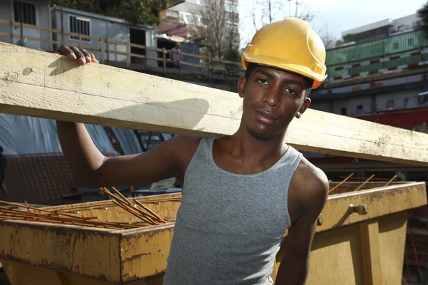 Man working in construction site — Stock Photo, Image