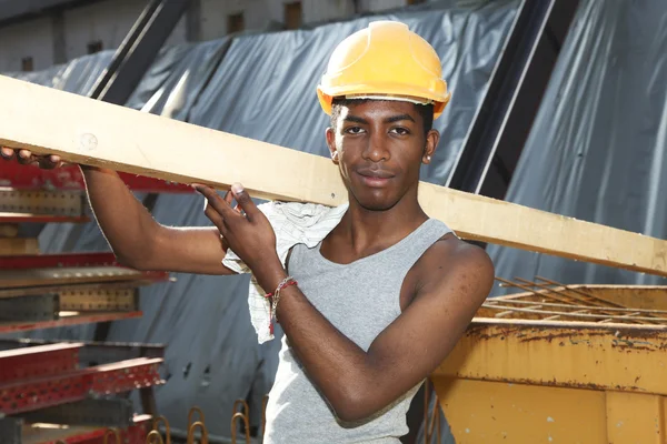 Man working in construction site — Stock Photo, Image