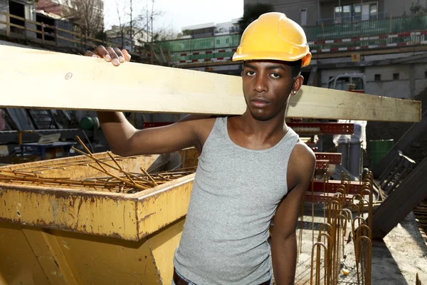 Man working in construction site — Stock Photo, Image