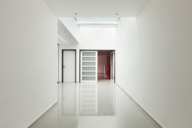 İç modern ev, koridor görünümü