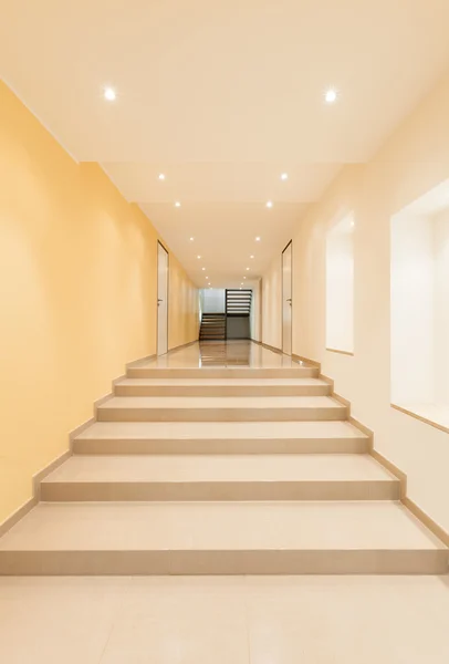 Interior, large corridor — Stock Photo, Image