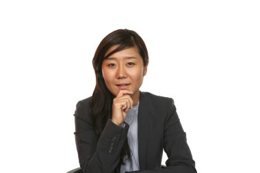 Asyalı iş kadınının portresi