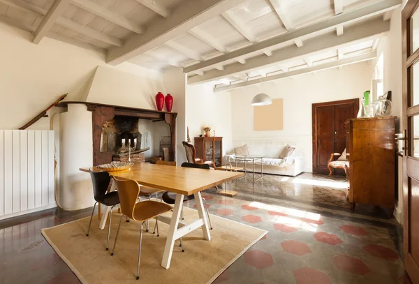 Interior of a nice loft, dining room — Stock Photo, Image