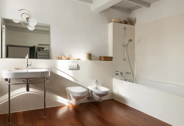 Nice loft, bathroom — Stock Photo, Image