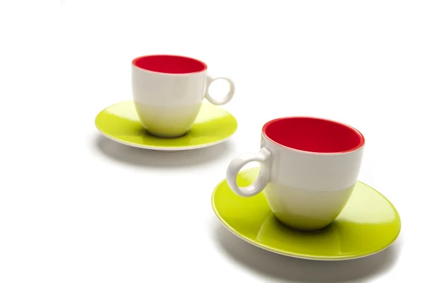 Green cups — Stock Photo, Image