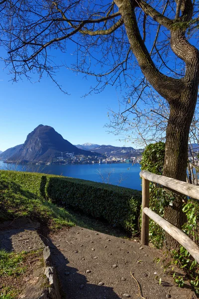 Lugano in der Schweiz — Stockfoto