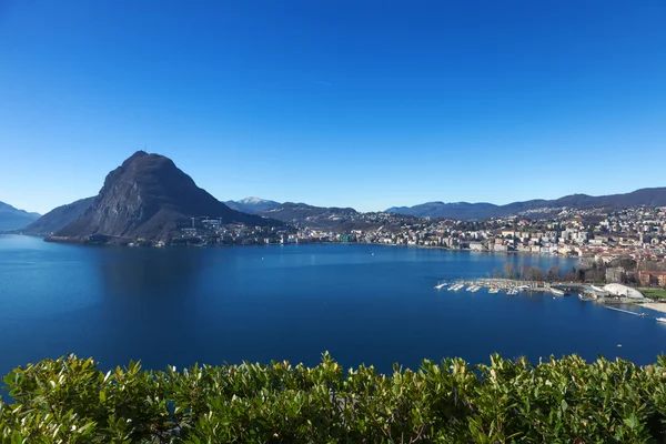 Lugano en Suiza — Foto de Stock