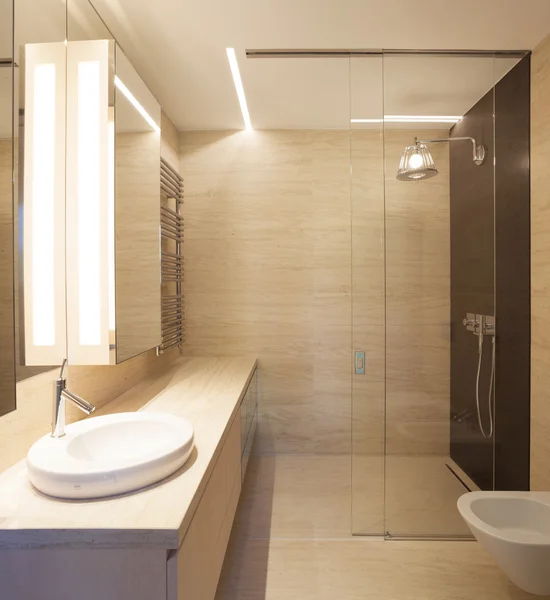 Minimális luxus fürdőszoba — Stock Fotó