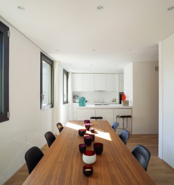 İç modern daire mobilyalı