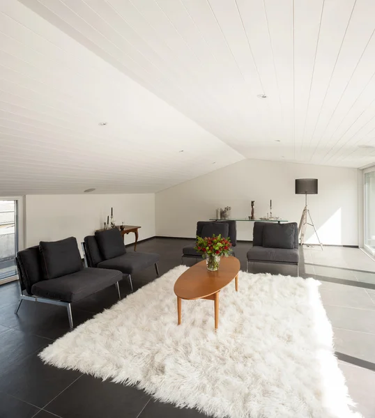 Interieur architectuur, moderne zolder — Stockfoto